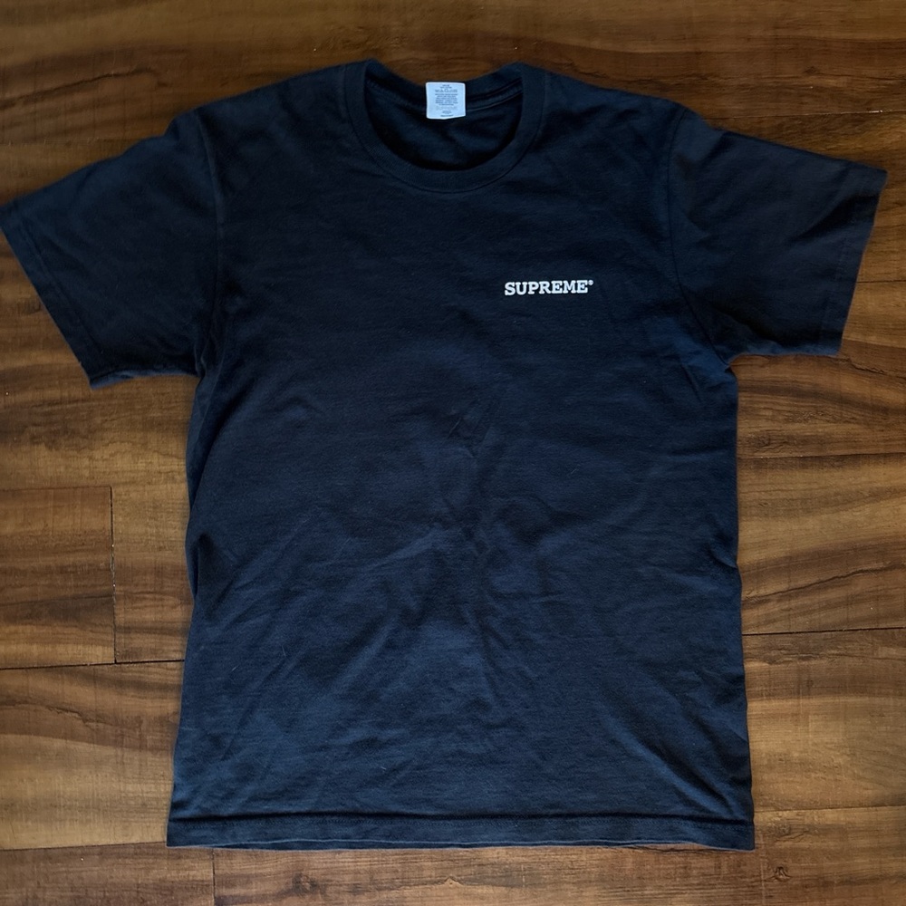 Supreme Patchwork Tee Navy - image 1